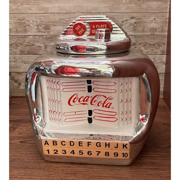 Other - Vintage Coca Cola‎ Jukebox Style Ceramic Cookie Jar Home Decor